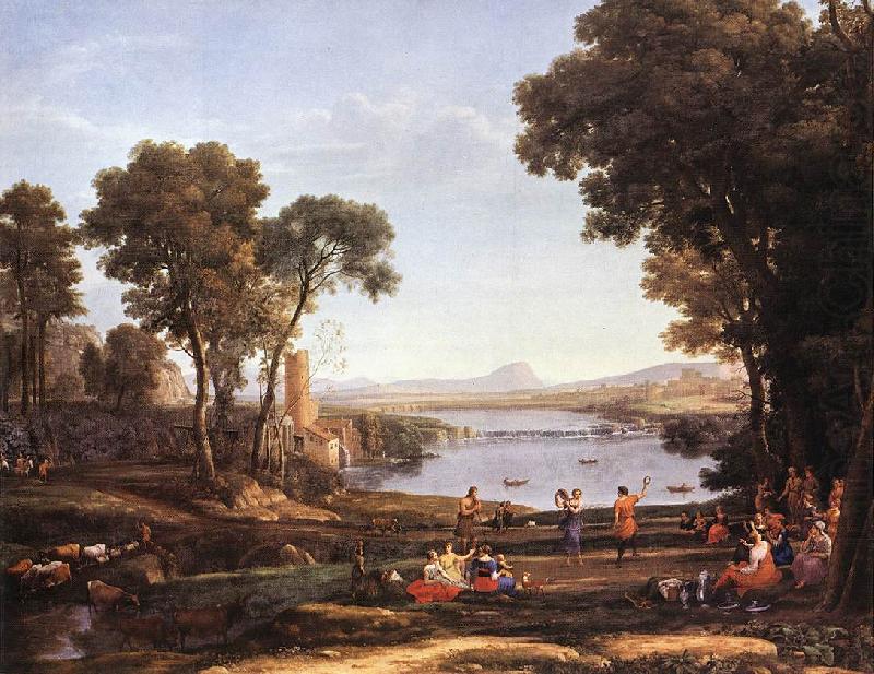 Claude Lorrain Landscape with Dancing Figures dfgdf china oil painting image